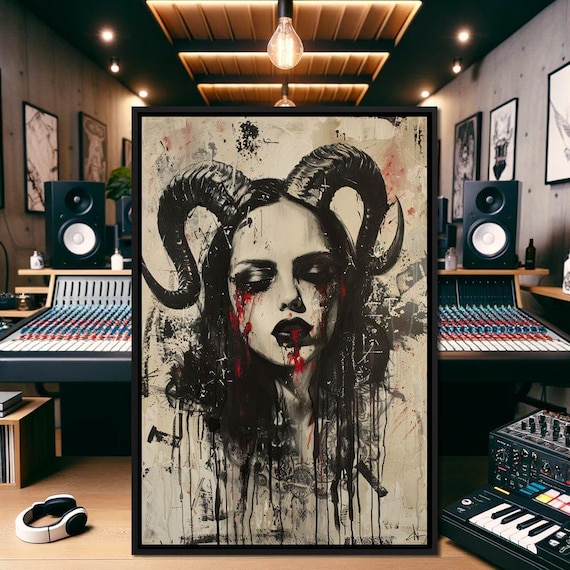 Dark Majesty Unveiled, Gothic Horror Wall Art Print