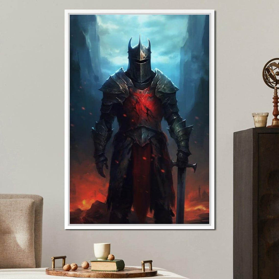 Dark Paladin Lords Legacy Medieval Warrior Fantasy Gothic Home Decor Knight Armor Wall Art By Nichecanvas - Image 4