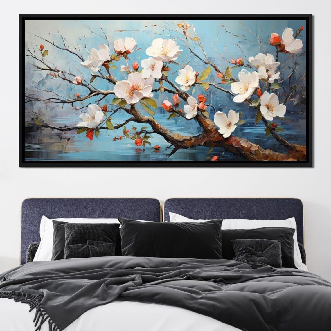 Blooming Tree Floral Wall Art, Spring Flowers - Image 2