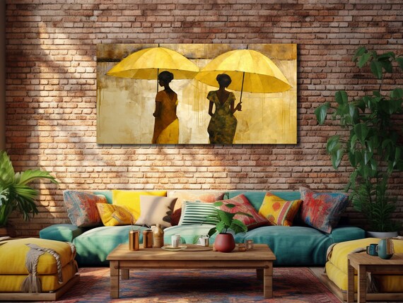 African Women Painting Ethnic Portrait Wall Decor African Culture Art African Traditional Women Poster Wall Art Decoration