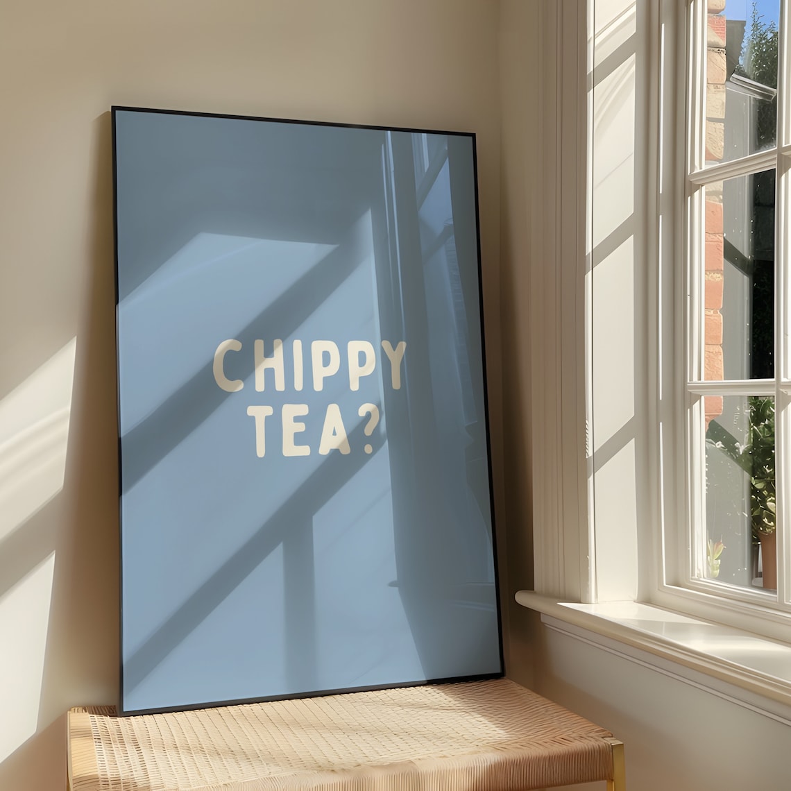 Chippy Tea Art Print, Bold Sassy Yorkshire Design