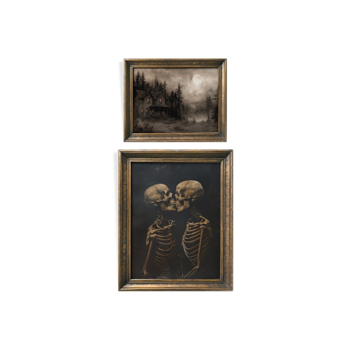 Halloween Spooky Gallery Wall Set of 9 Vintage Gothic Autumn Art Poster - Image 5