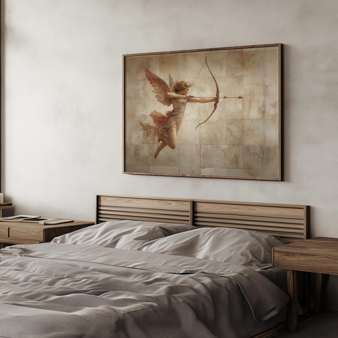 Winged Cupid Drawing Bow and Arrow Vintage Mythology Angel Poster - Image 6