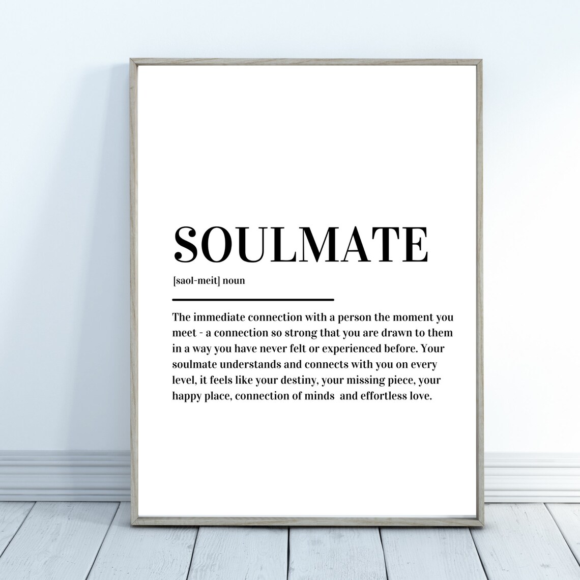 Soulmate Definition Art Print, Modern Poster - Image 2