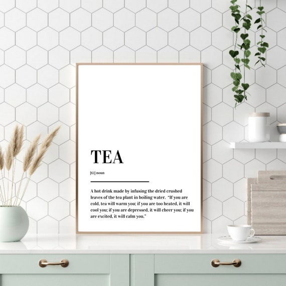 Tea Definition Print Poster