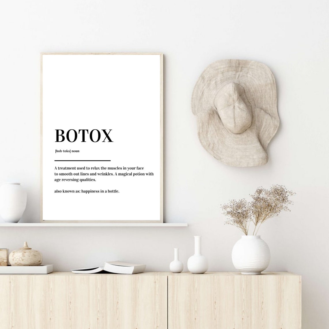 Botox Treatment Definition Beauty Salon Quote Dictionary Poster - Image 6