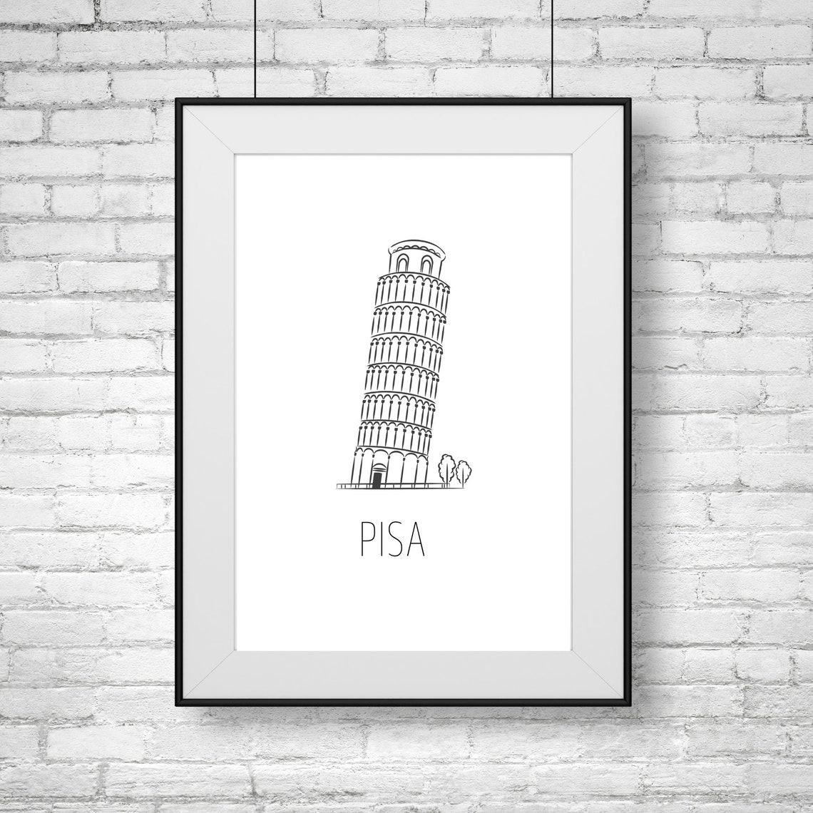 Pisa Print Tower Of Pisa Print Poster - Image 2