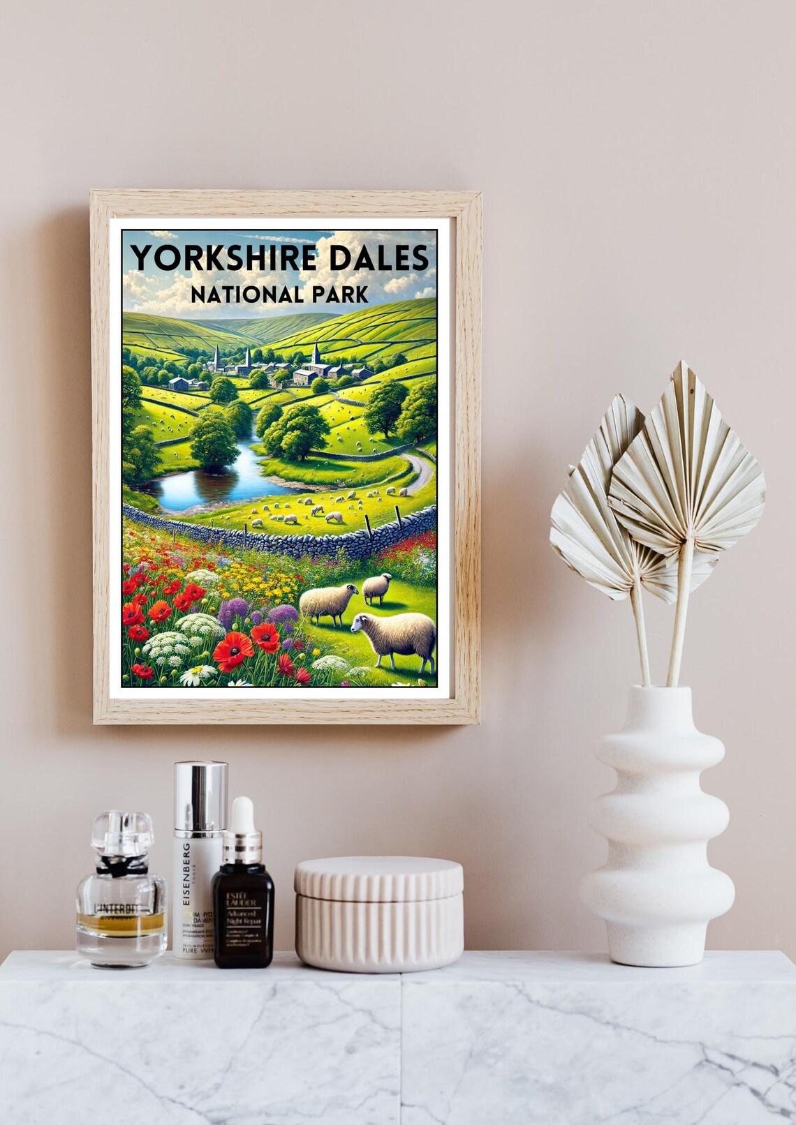 Yorkshire Dales Summer Travel Poster, Scenic Landscape - Image 4