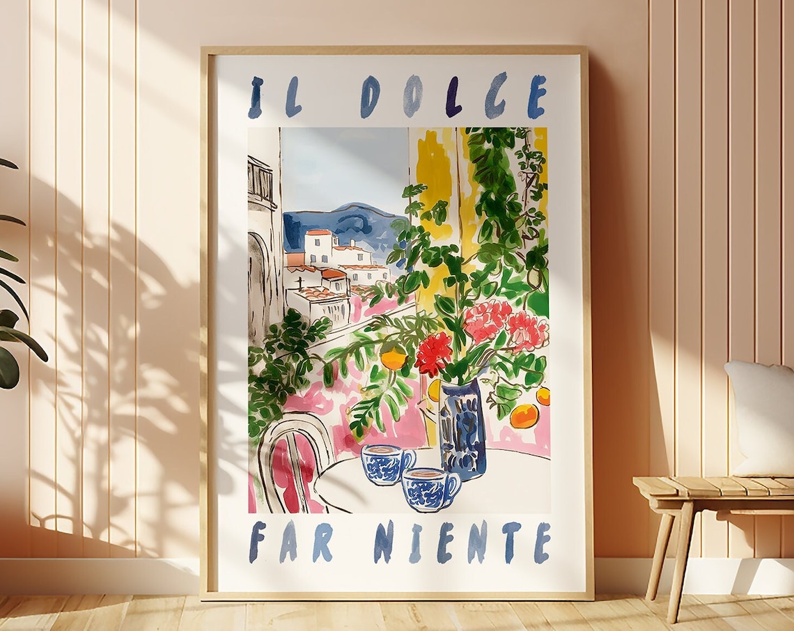 Il Dolce Far Niente Italy Kitchen Art Print