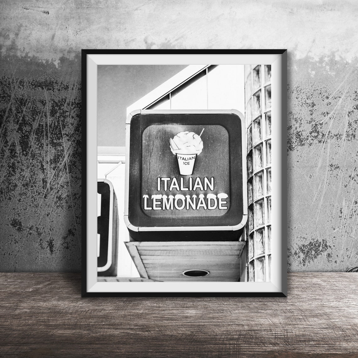 Italian Lemonade Retro Italian Ice Stand Sign Wall Photo Poster - Image 2