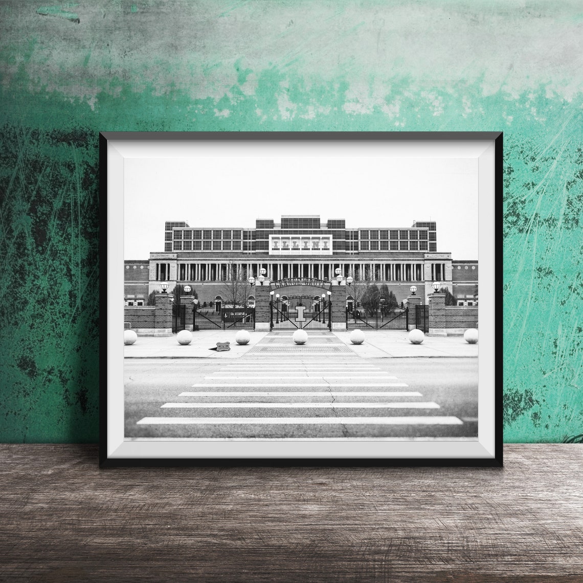 University Of Illinois Illini Campus Gate Historic Building Poster - Image 2