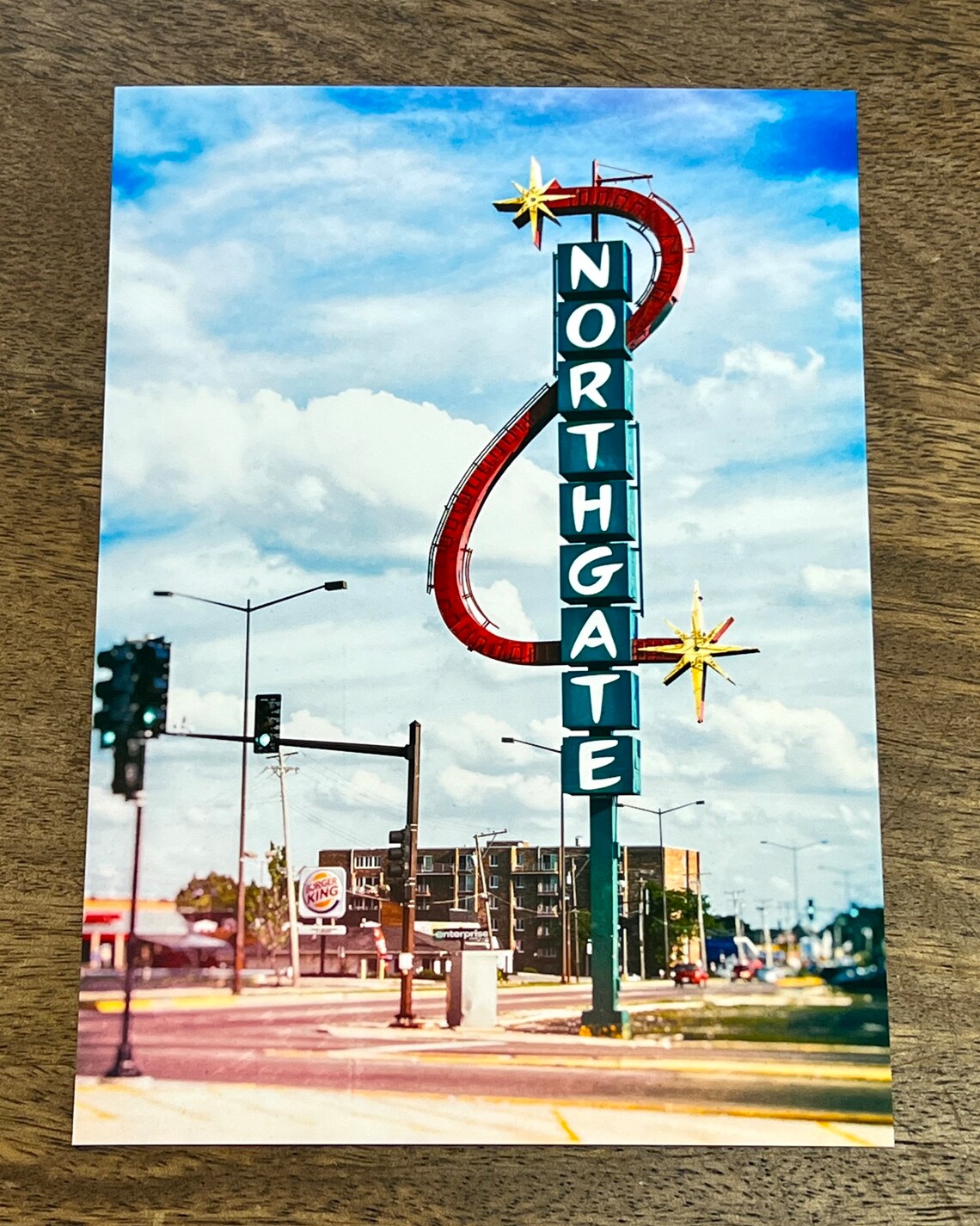 Aurora Illinois Chicagoland Sign, Northgate Art Print - Image 3