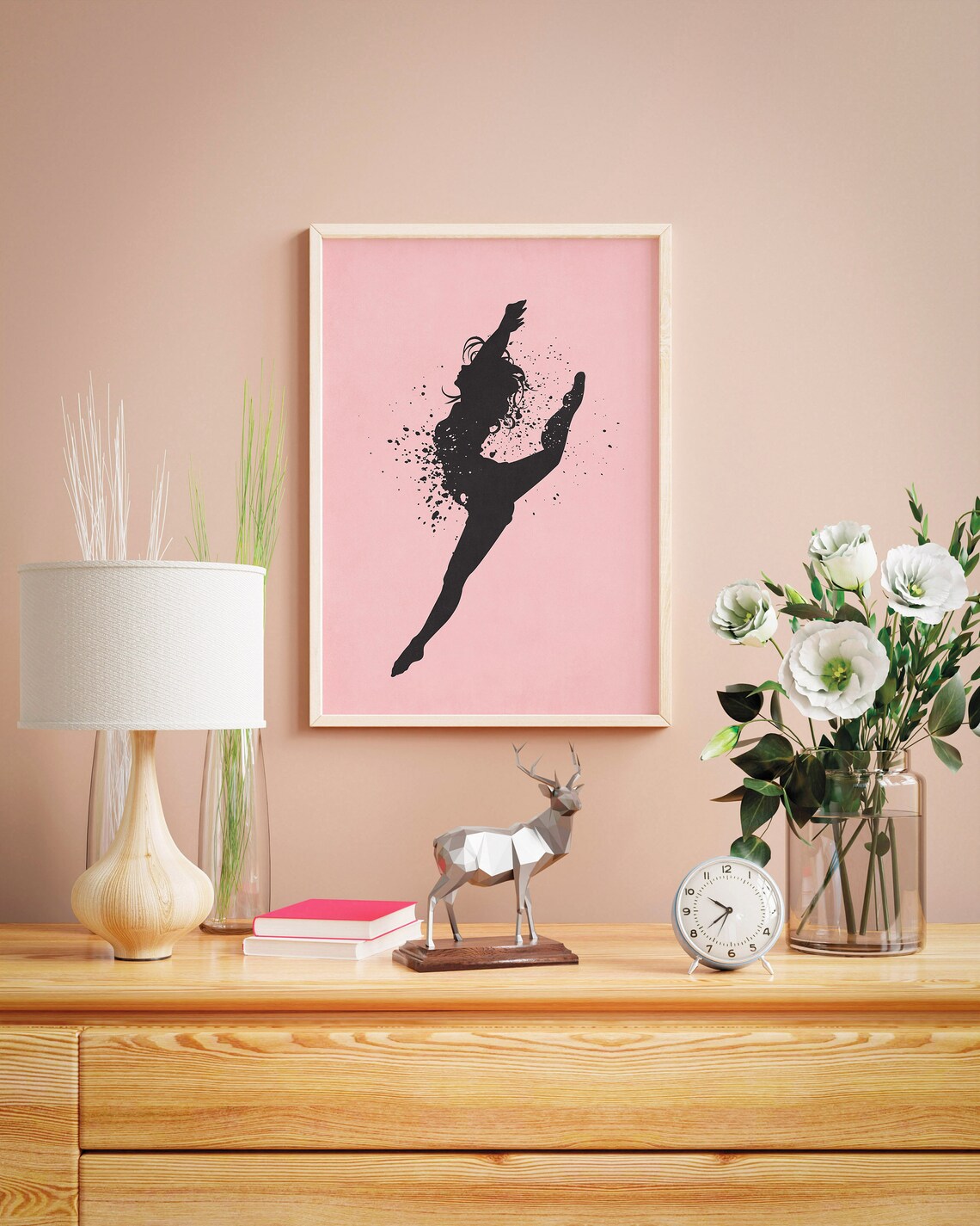 Motivational Dance Art Print, Pink And Black Decor - Image 2