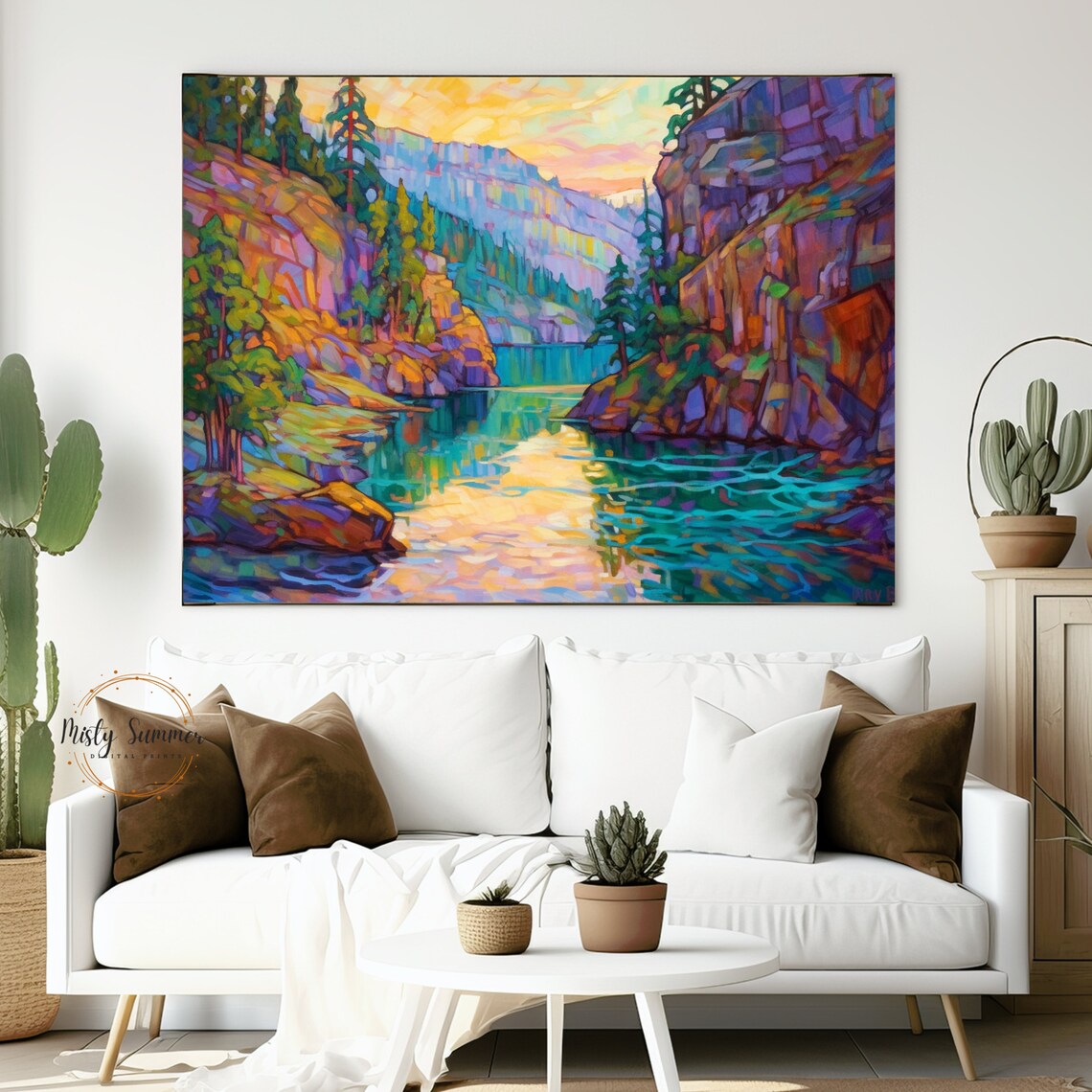 Impressionist Nature Print, Rustic Cottage Decor - Image 4