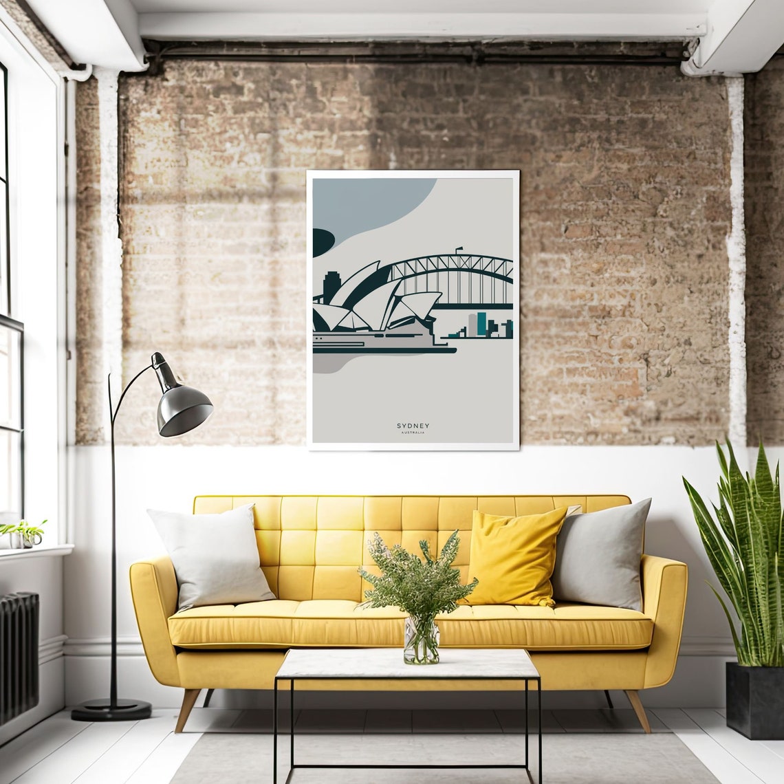 Sydney Australia Opera House Harbour Bridge Minimalist Poster - Image 4