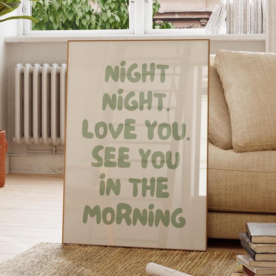 Night Love You See In The Morning Partner Gift Art Print
