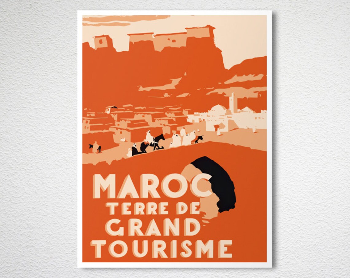 Moroc Terre De Grand Tourisme Morocco Travel Poster - Image 2