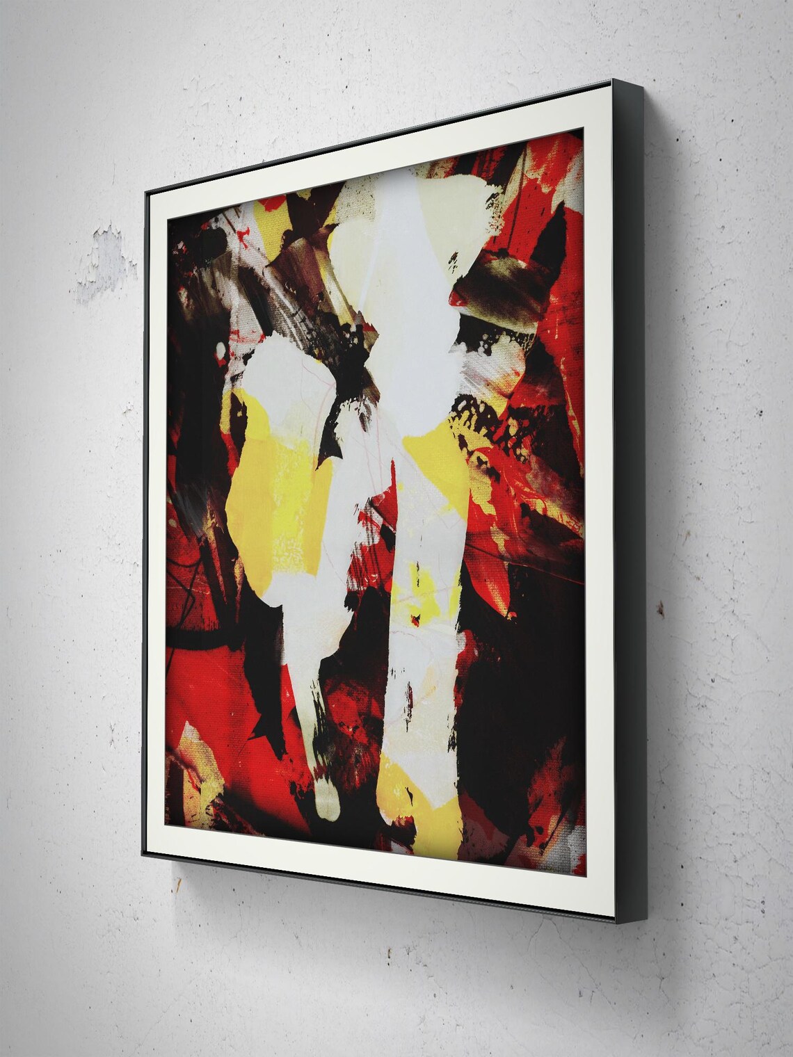 Abstract Nature Mixed Media Painting, Dynamic Art - Image 2