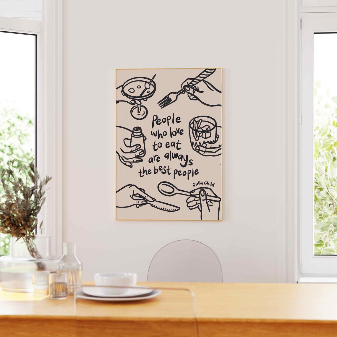Julia Child Quote Poster, Funky Kitchen Sayings - Image 3