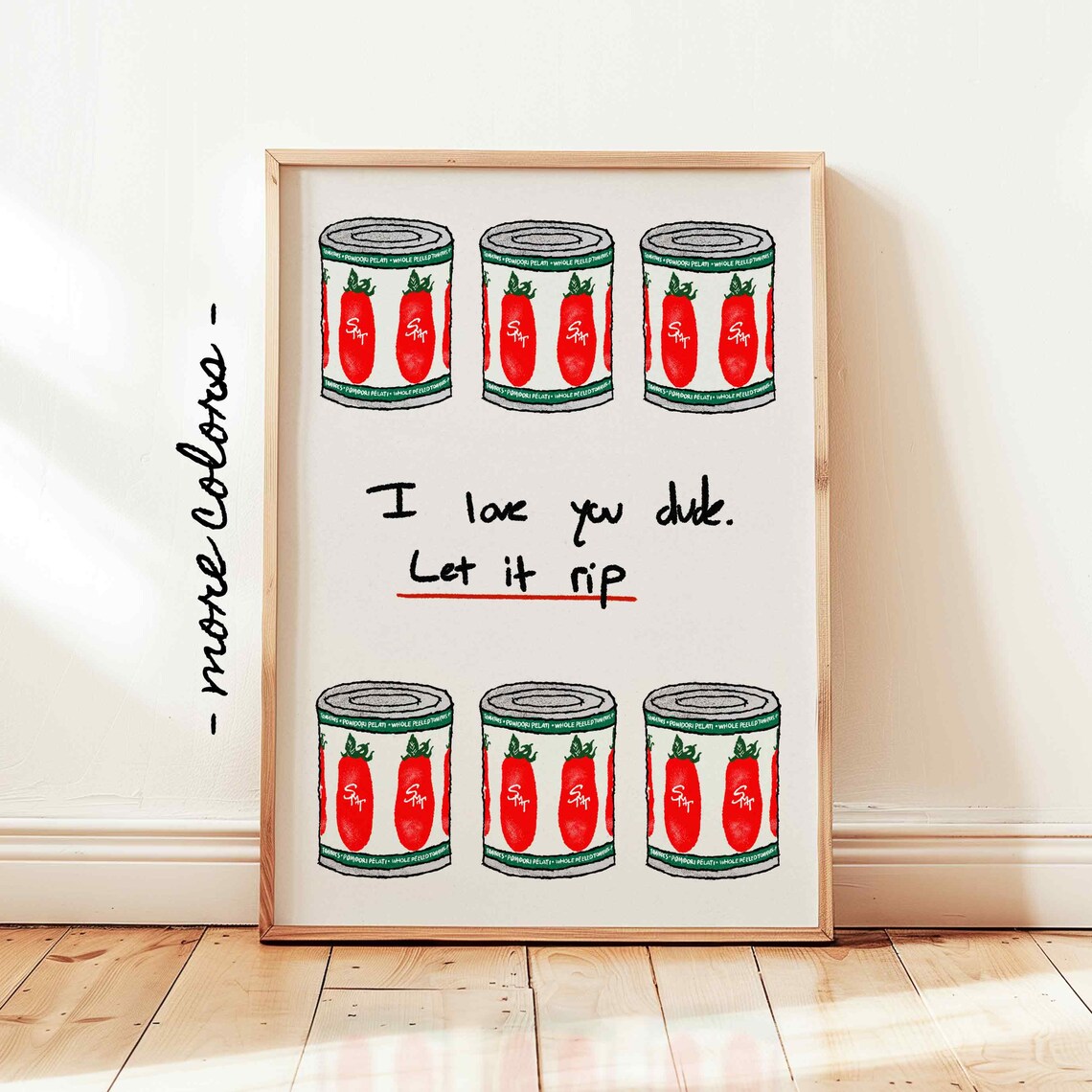 I Love You Dude Let It Rip The Bear Art Print
