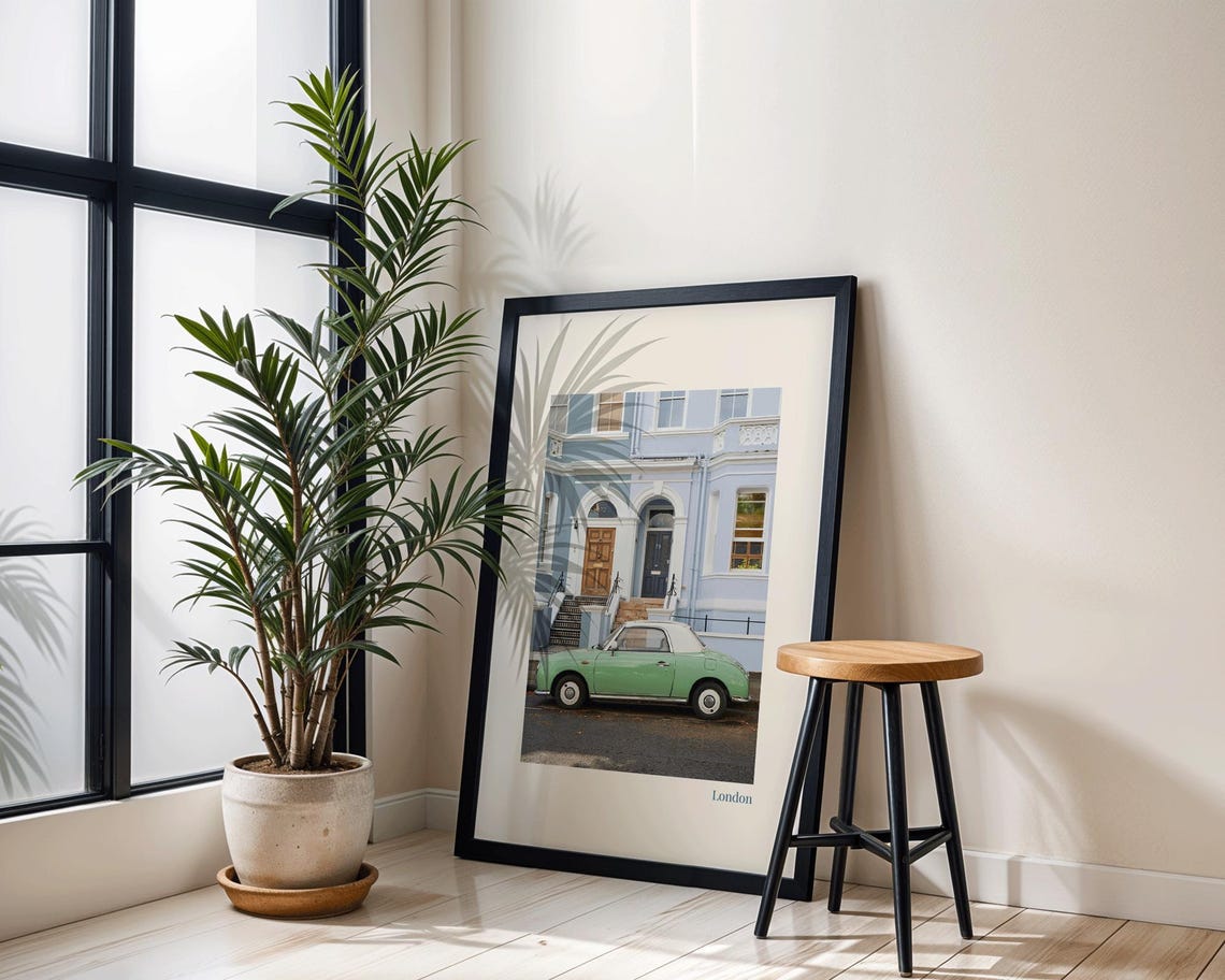 London Car Print, London Architecture Photography - Image 3