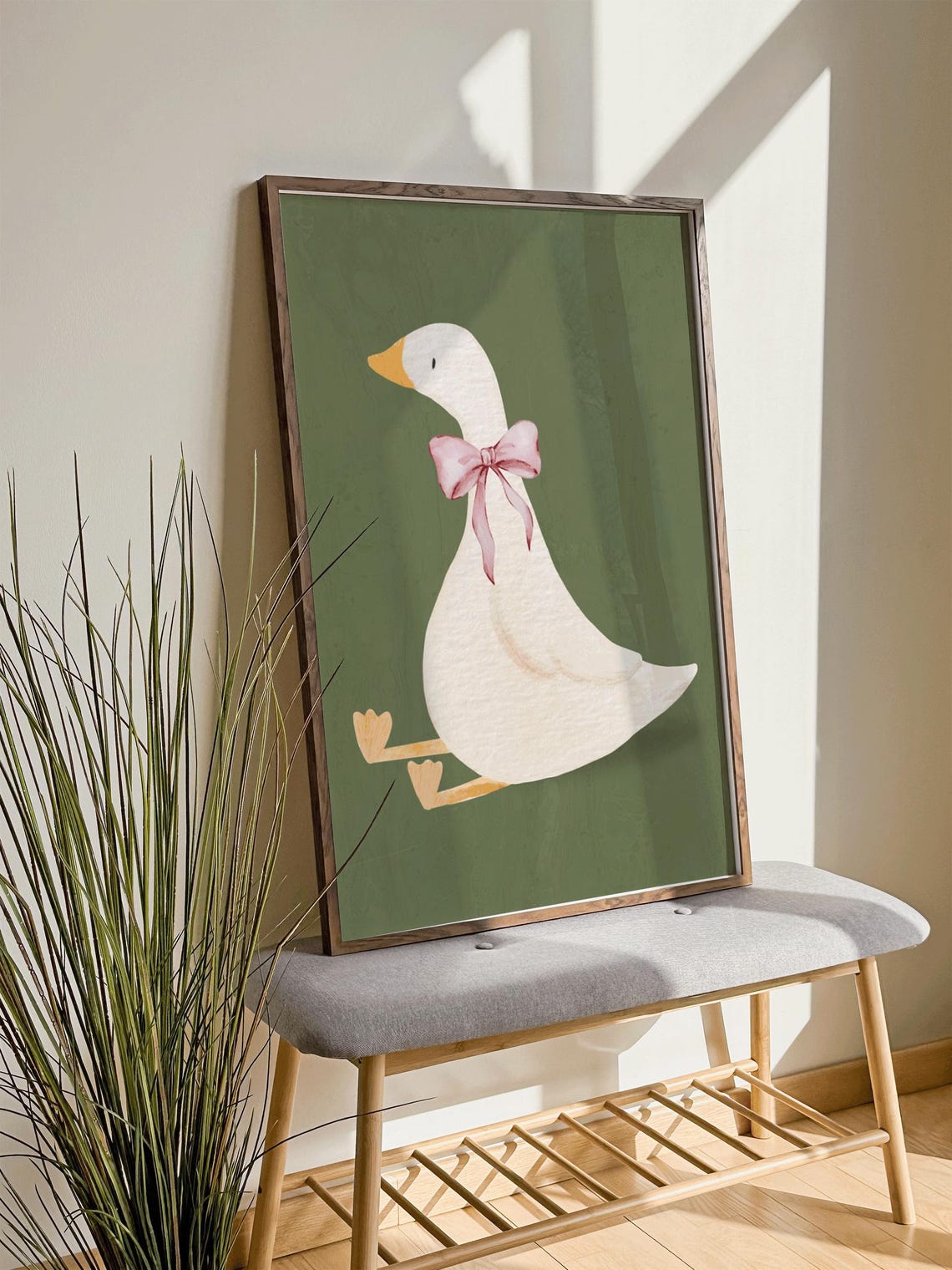 Silly Goose Nursery Decor Art Print - Image 2
