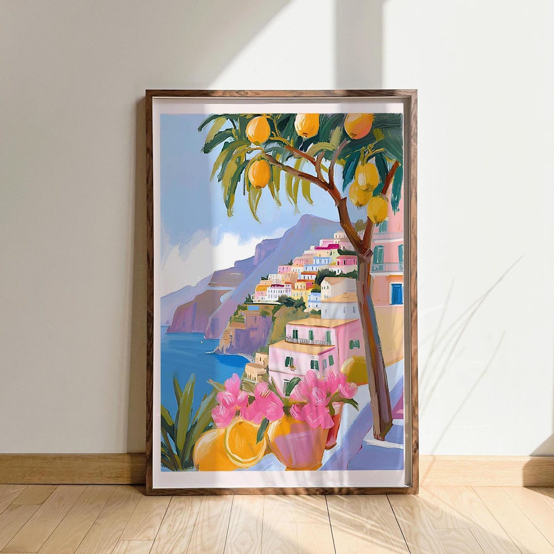Amalfi Coast Lemon Tree, Italy Summer Wall Art