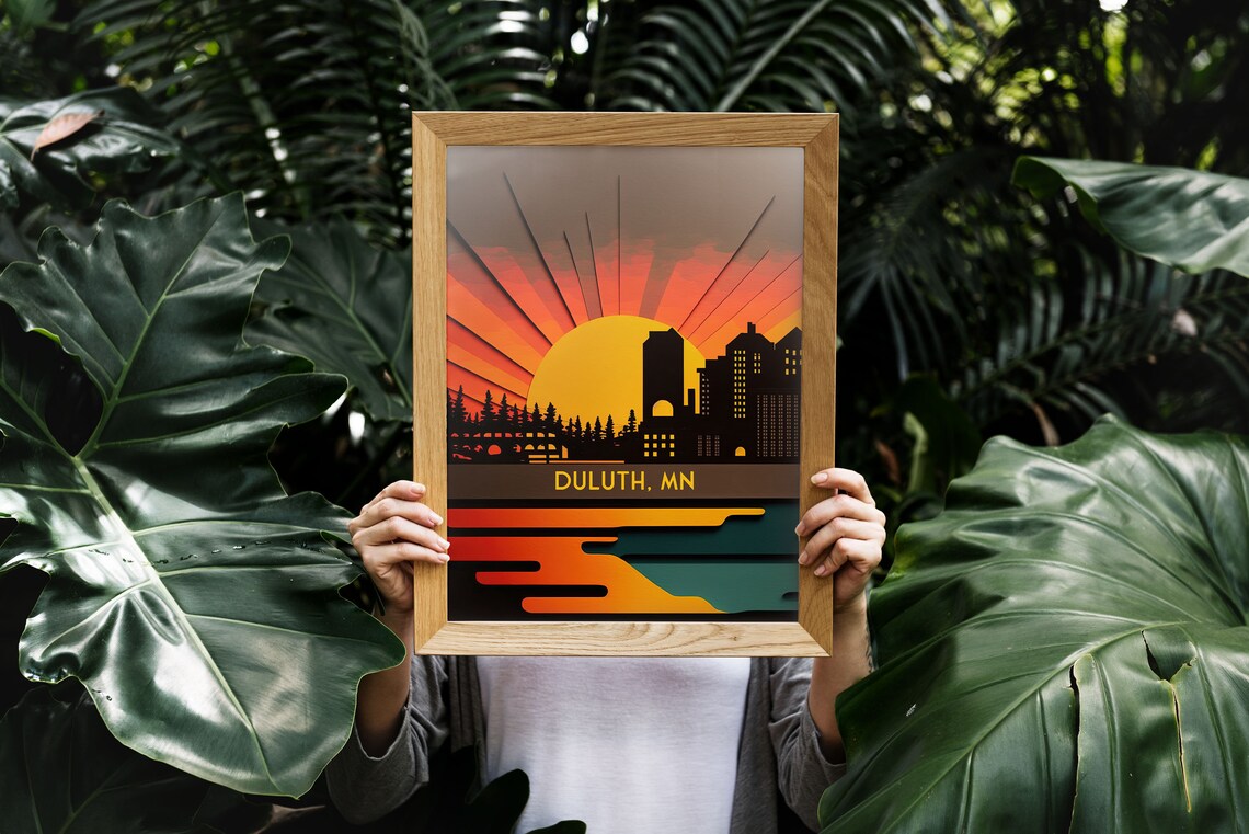 Duluth Minnesota Lake Superior Travel Poster - Image 4
