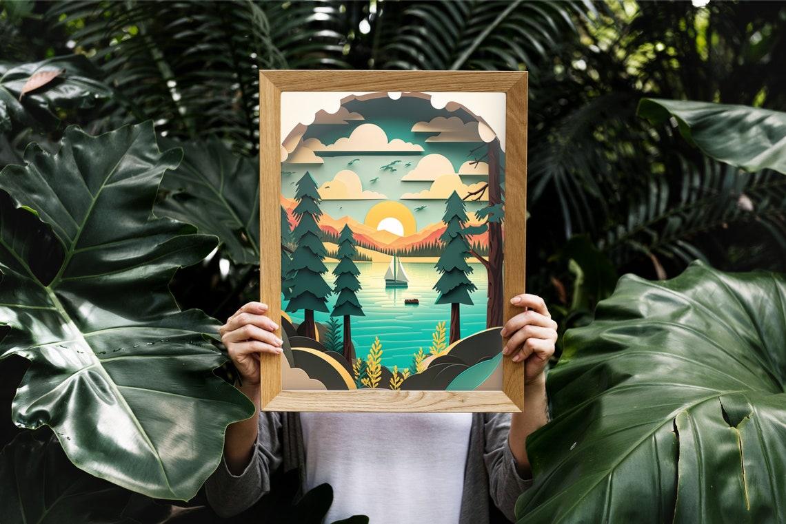 Sailboat Print Lake Superior Print Minnesota Print Up North Painting Art From Minnesota Artist Lake House Cabin Art Minnesota - Image 3