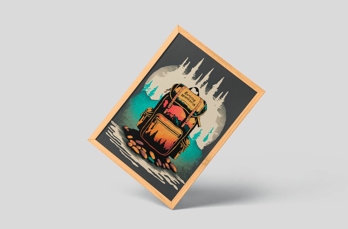 Explore Minnesota Vintage Travel Poster Art Print - Image 3