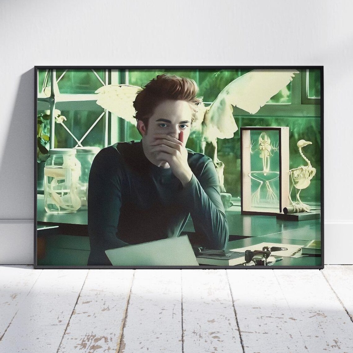 Edward Smell Stinky Face Funny Bathroom Poster