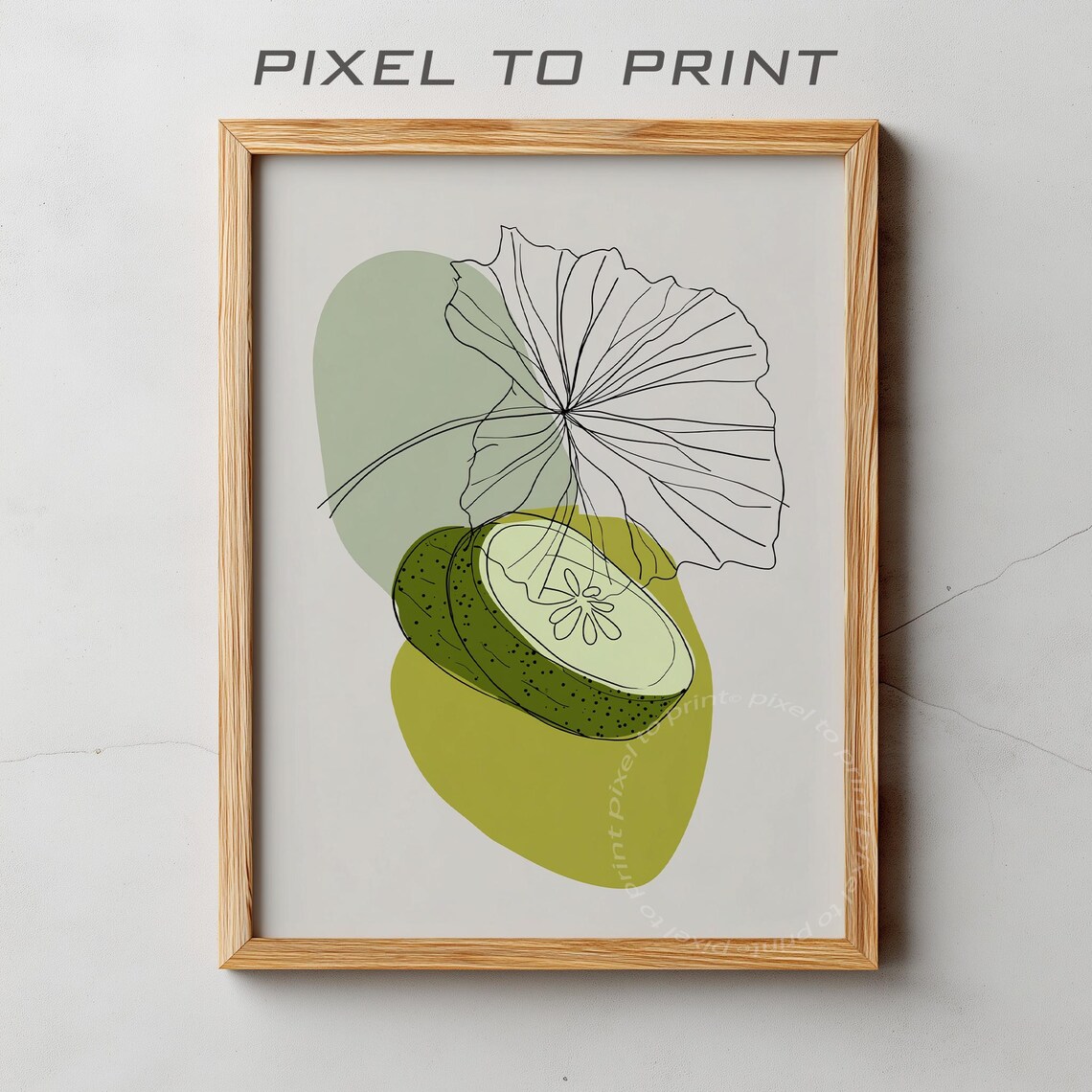 Modern Abstract Art Inspired By Food Kitchen Contemporary Minimalist Painting