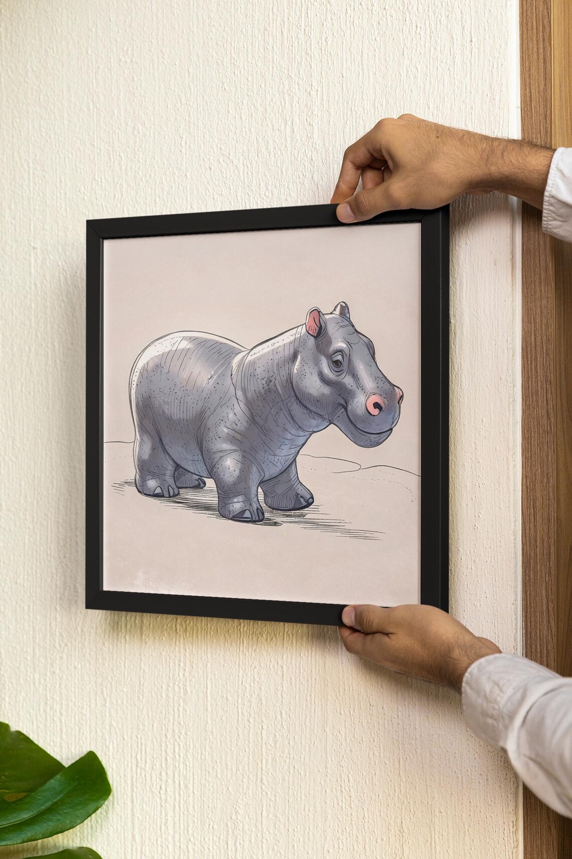 Hippo Lover Gift, Animal Poster For Kids - Image 6