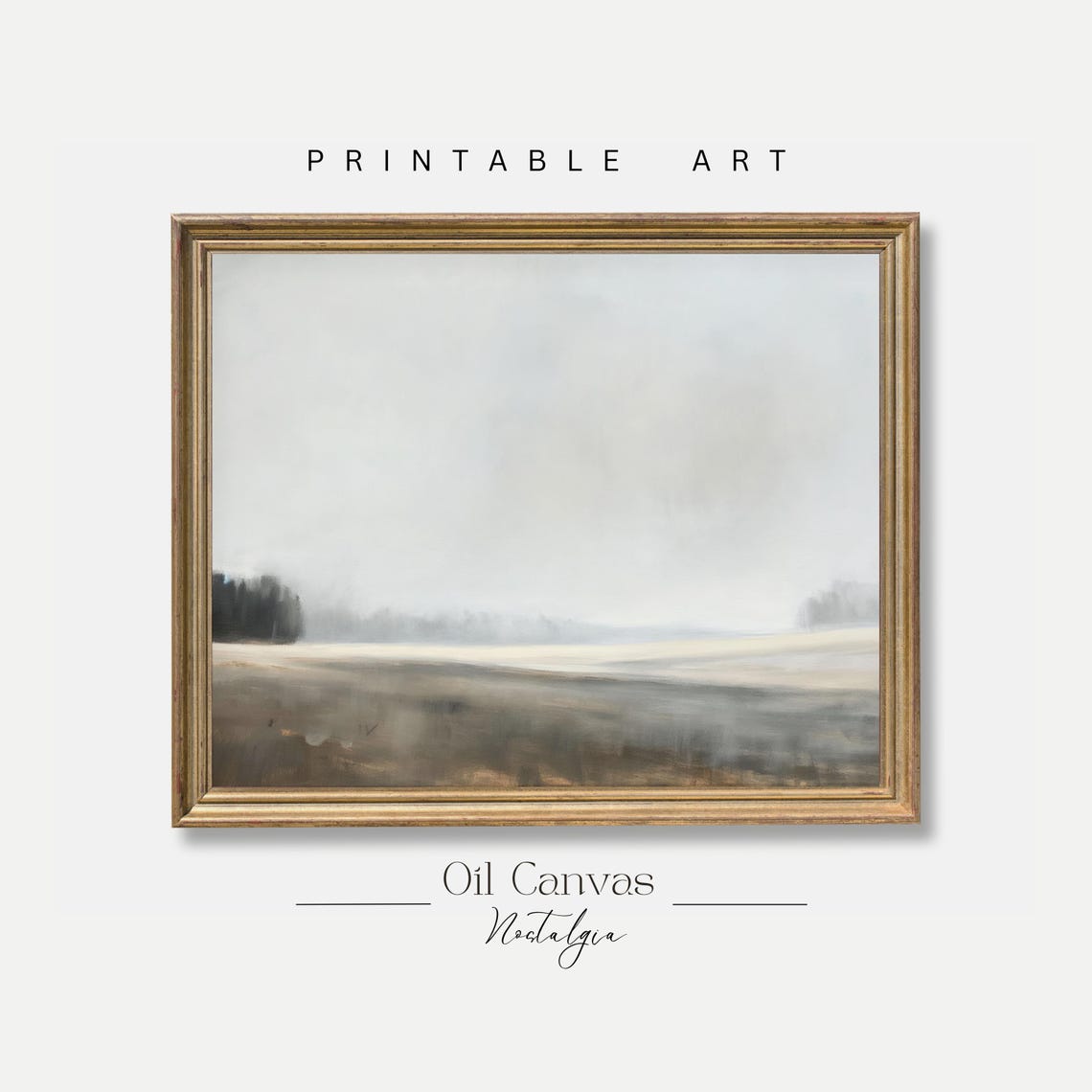 Wall Art Moody Abstract Minimalist Landscape Modern Wall Decor Print