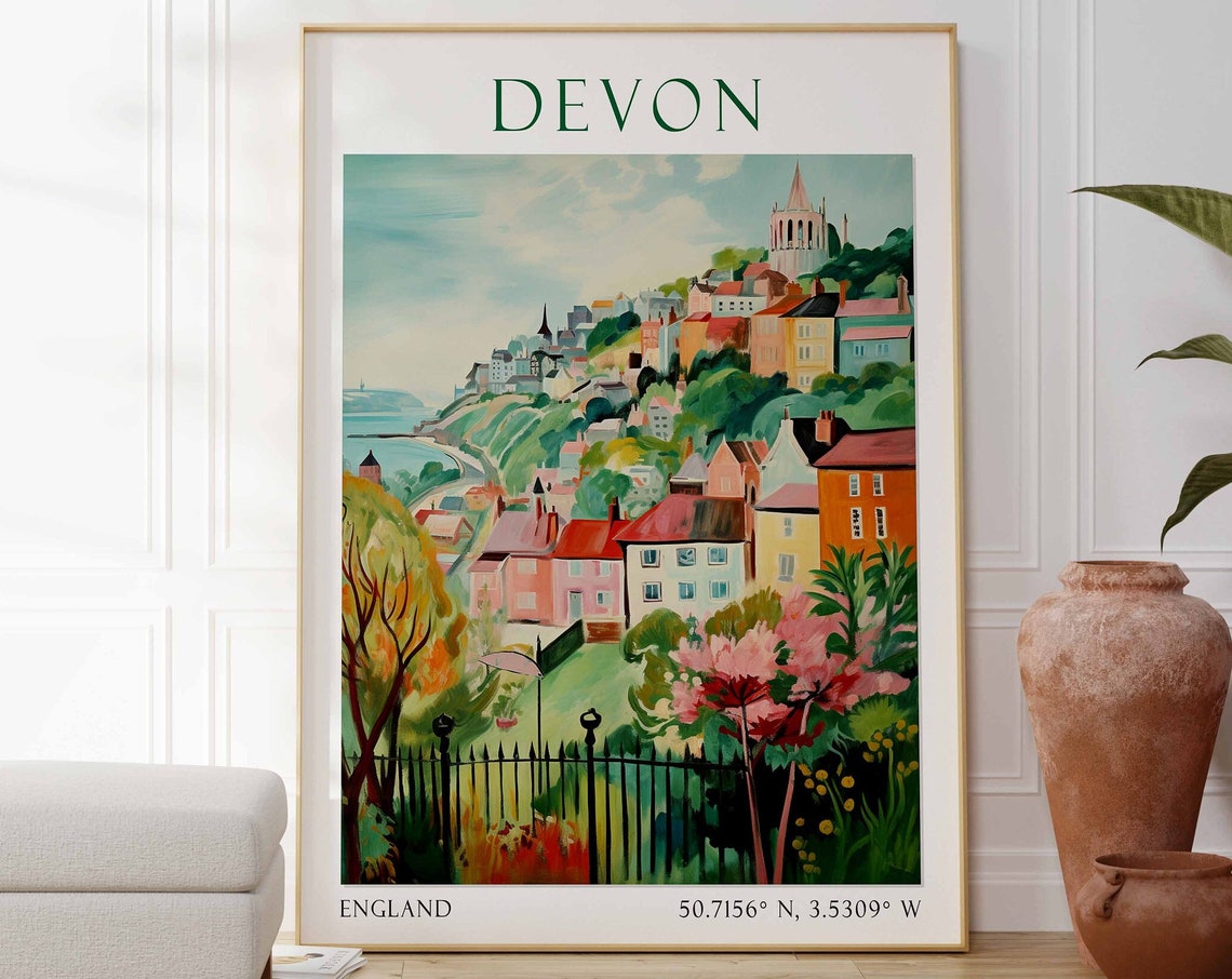 Devon Travel Poster, Devon Photography