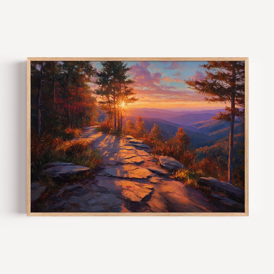 Appalachian Trail Sunset Landscape Art Print