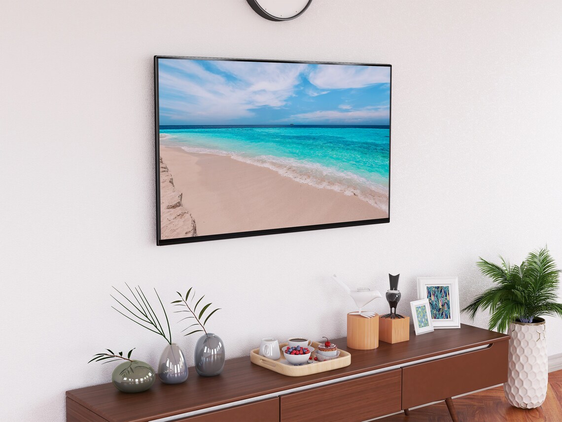 Tropical Island Beach Turquoise Water White Sand Paradise Ocean Poster - Image 2