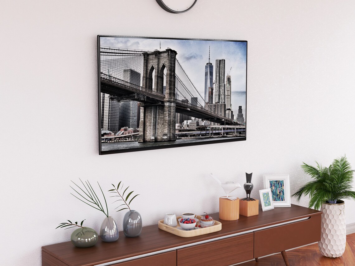 Brooklyn Bridge New York For Frame Tv Poster - Image 3
