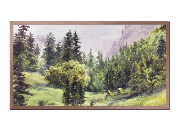 Frame Tv Art Vintage Forest Landscape Art Tv Vintage Painting Art For Frame Tv Lg Tv Art Instant