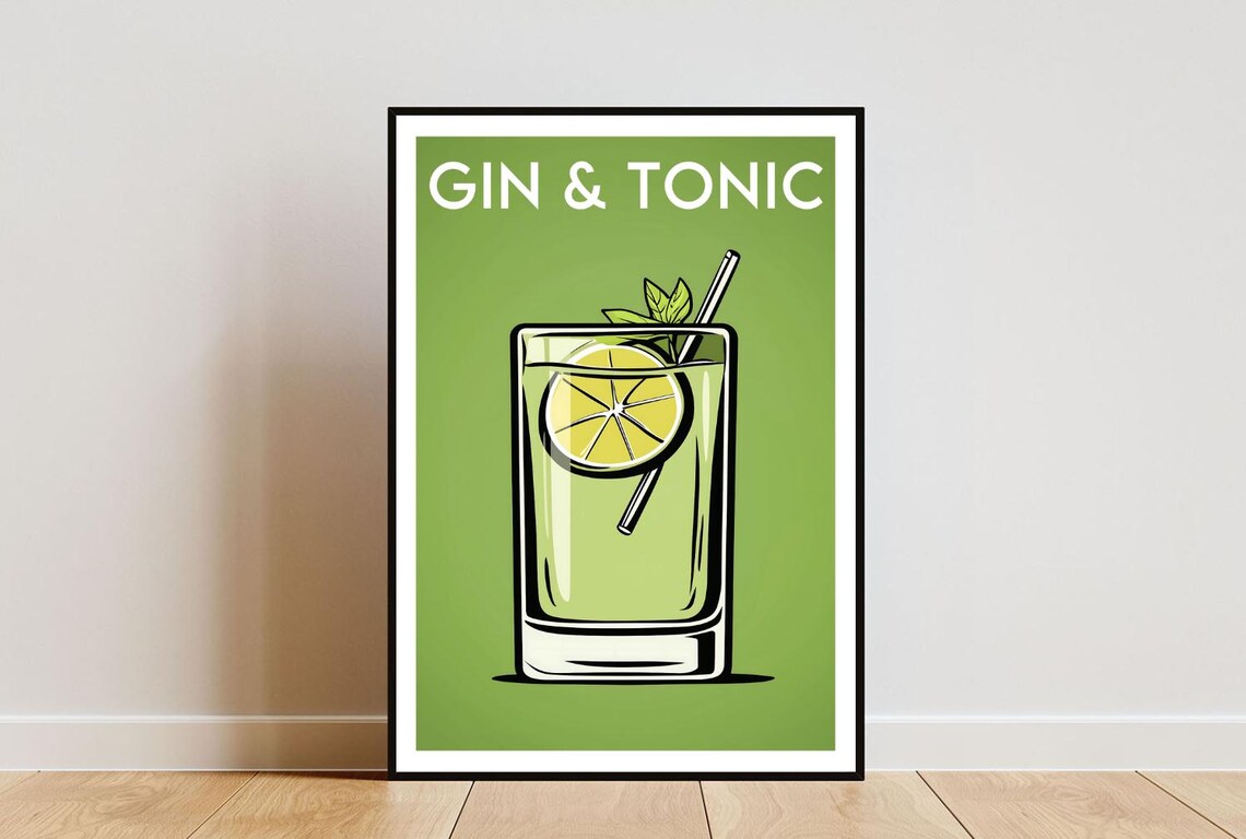 Gin And Tonic Kitchen Cocktail Art Print