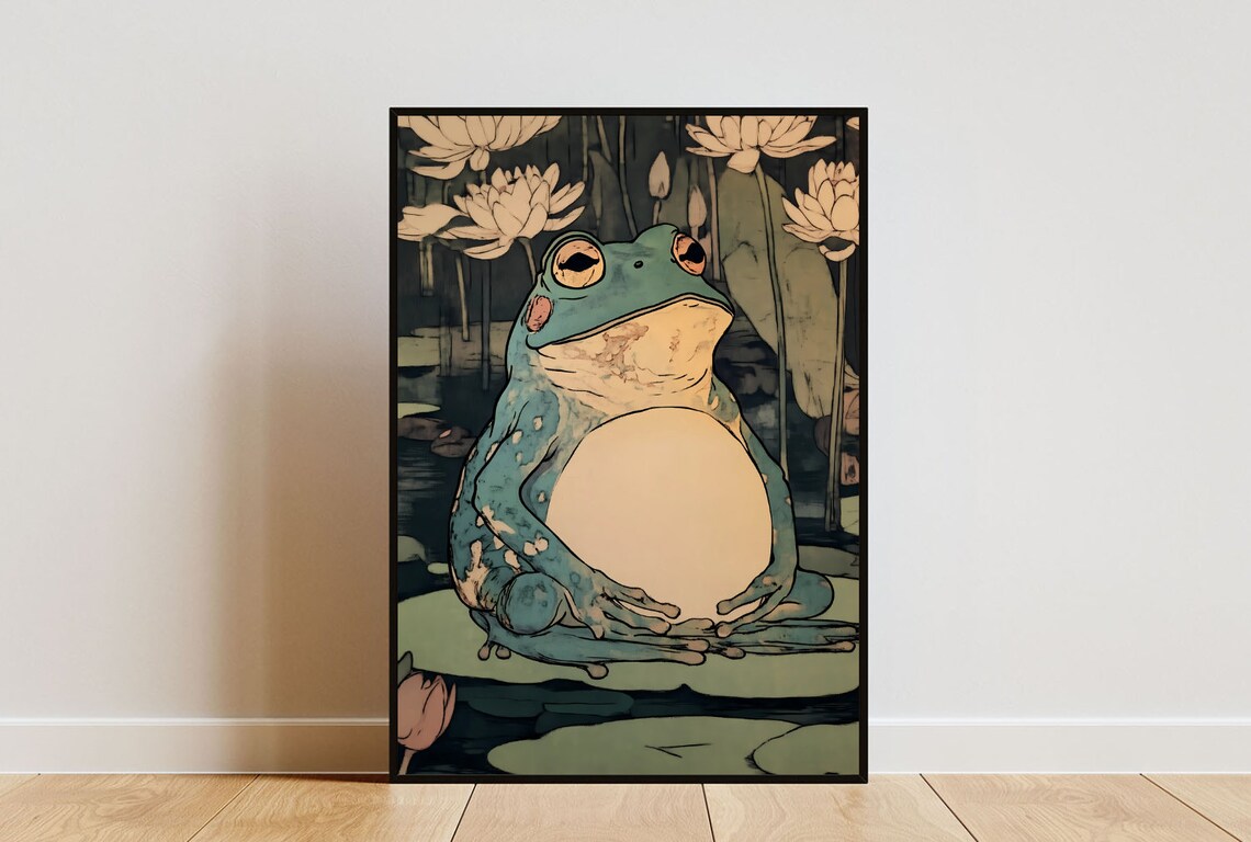 Matsumoto Hoji Frog Poster, Japanese Print