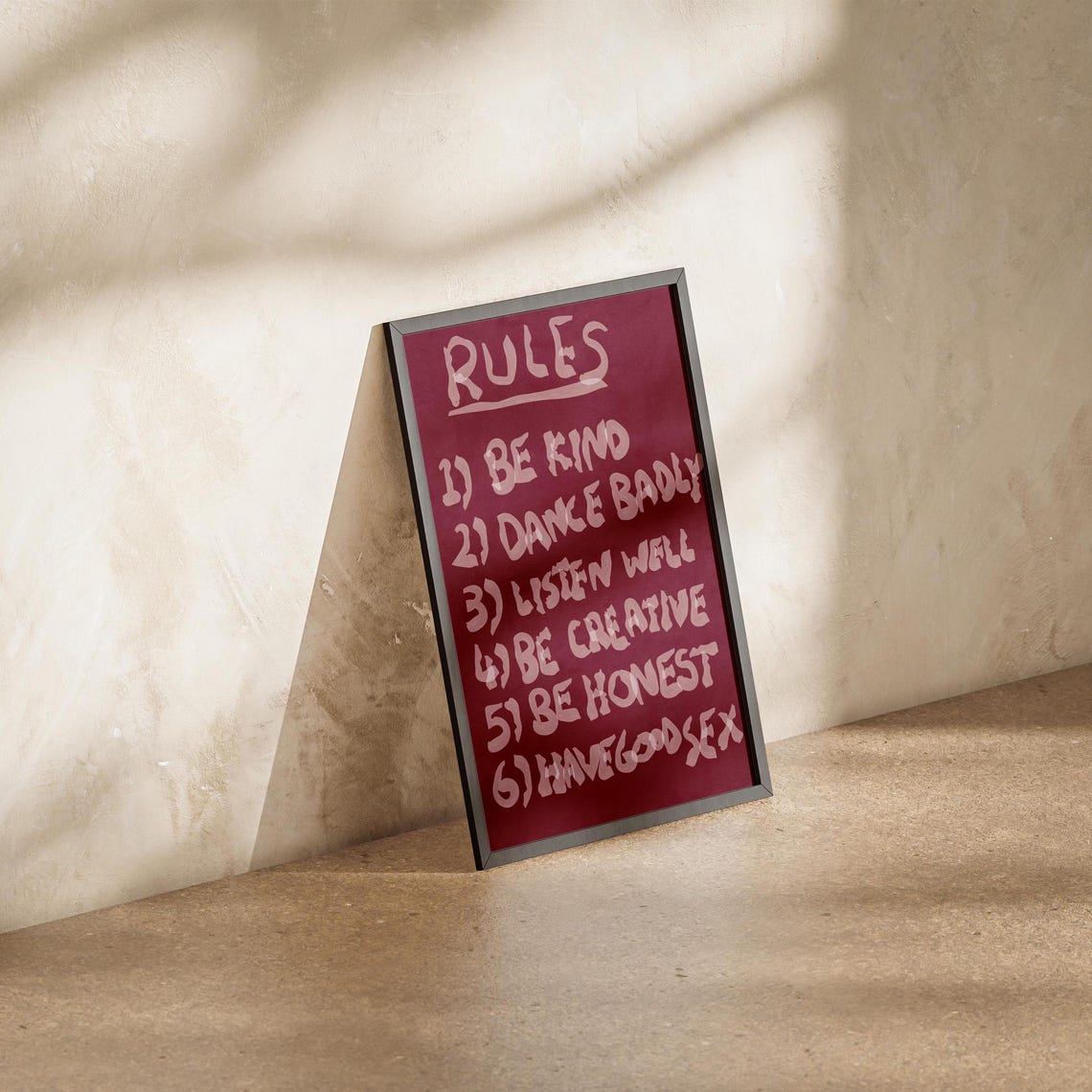 House Rules, Trendy Home Decor Poster - Image 3
