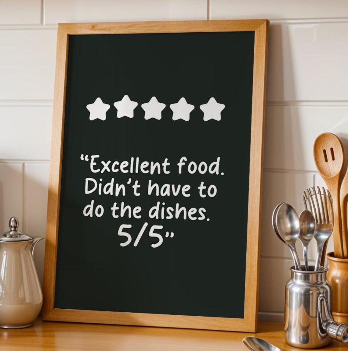 Funny Excellent Food Kitchen Decor Art Print