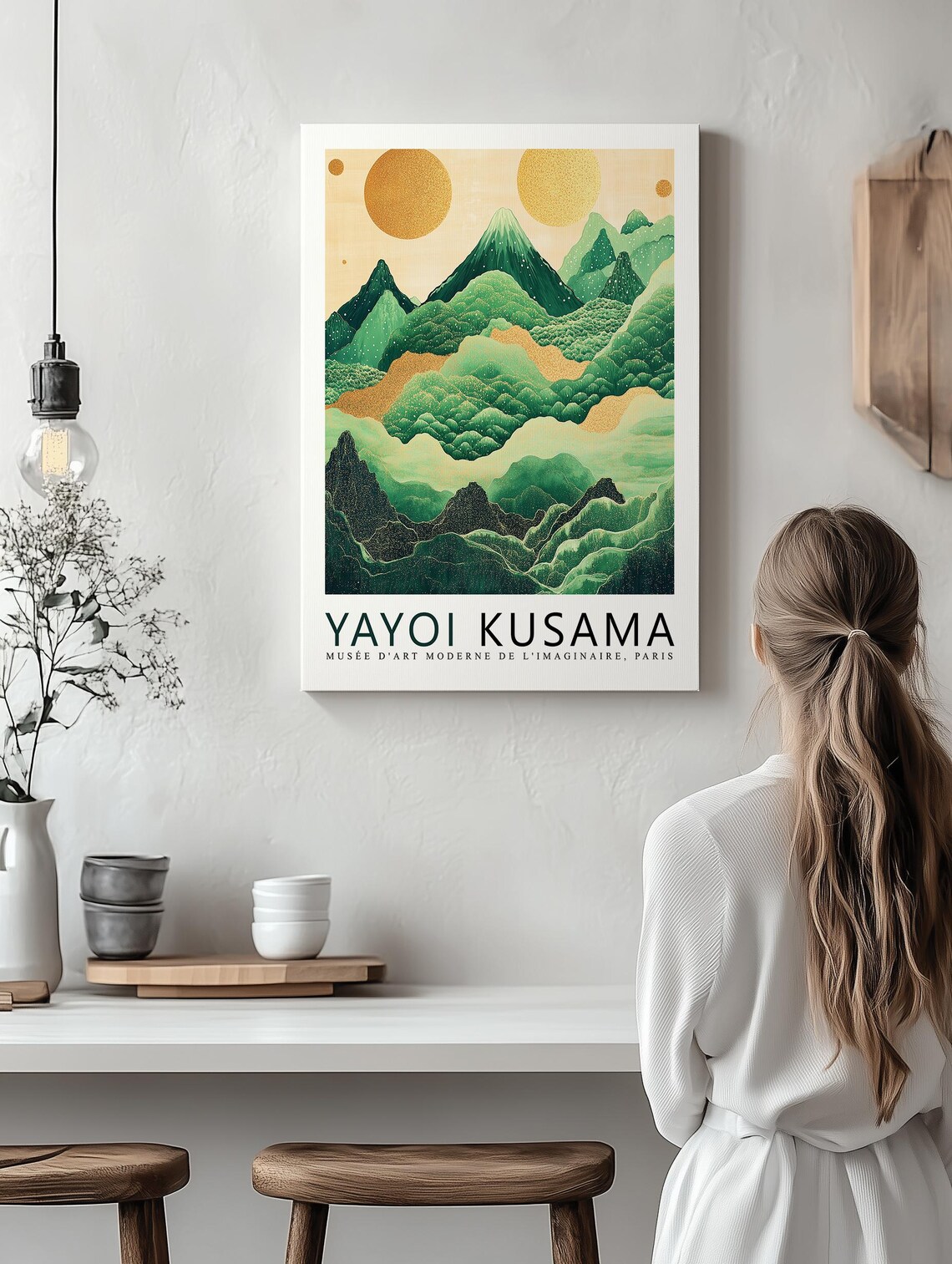 Yayoi Kusama Mount Fuji, Abstract Modern Art - Image 2