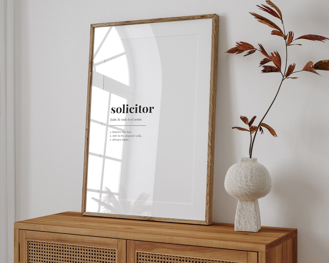 Solicitor Definition Meaning Quote, Gift - Image 2