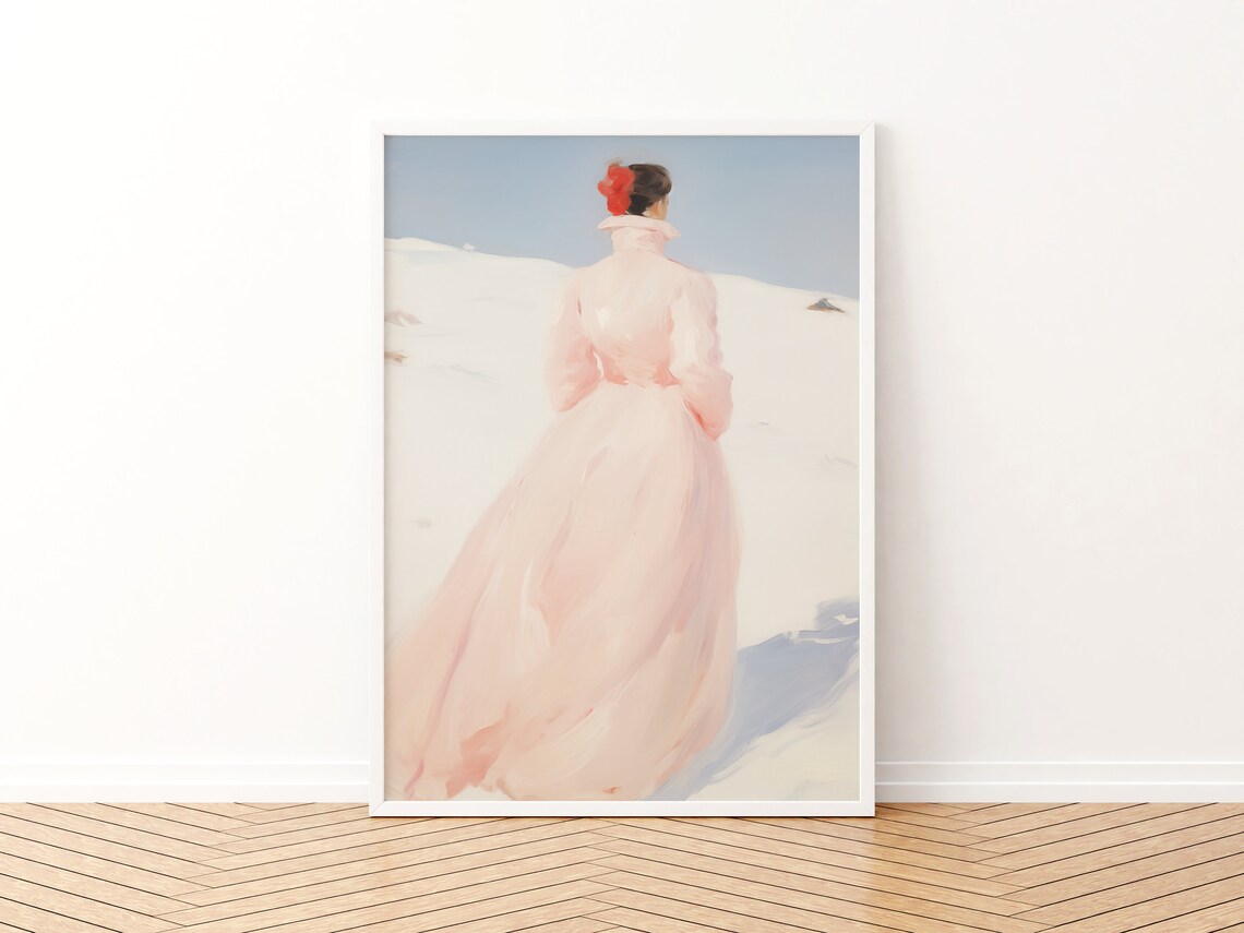 Girly Print Pastel Pink Coquette Aesthetic Art Print - Image 3