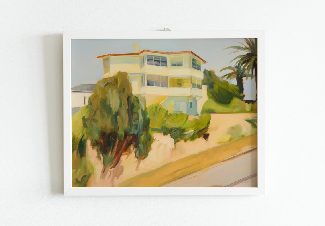 Retro California Landscape Print, Coastal Decor - Image 2