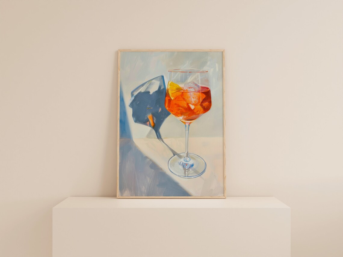 Spritz Trendy Bar Cart Decor Retro Cocktail Art Print - Image 2