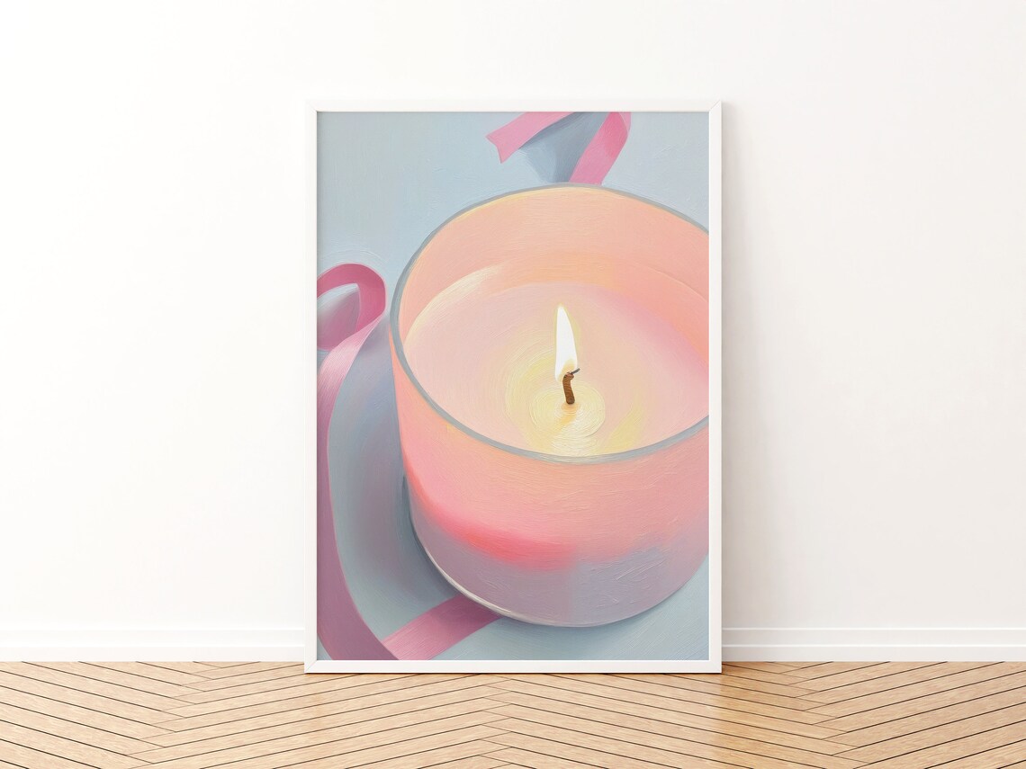 Coquette Girly Wall Art Print, Pink Aesthetic Trendy - Image 2