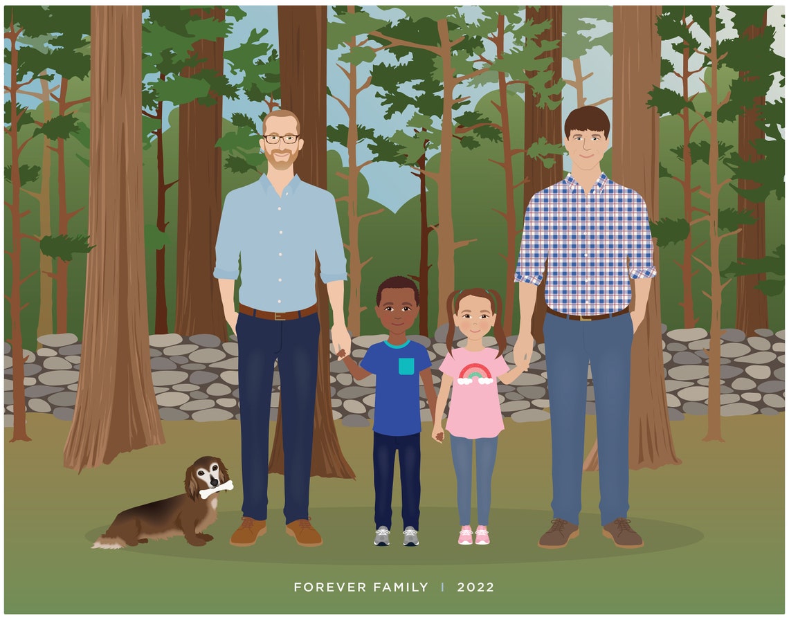 Family Drawing, Add Person Art Print - Image 2